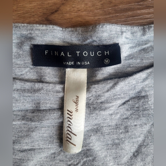 (M) Final Touch modal crop top - Picture 2 of 3